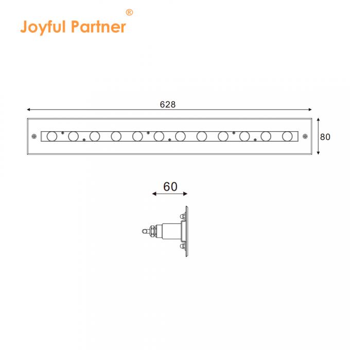 उच्च गुणवत्ता वाले आयत उज्ज्वल असममित बीम IP68 SS316L पानी के नीचे प्रकाश रैखिक दीवार वॉशर एलईडी स्विमिंग पूल प्रकाश 6