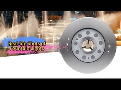 स्टेनलेस स्टील फव्वारा प्रकाश जलरोधक पानी के नीचे एलईडी पूल रोशनी IP68 गर्म सफेद लेजर प्रकाश fou