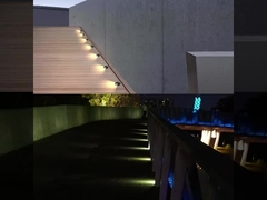 IP67 अल्ट्रा पतला दफन जमीन ऊपर प्रकाश 12V 24V जलरोधक डेक प्रकाश रिसेस्ड ग्राउंड लैंप