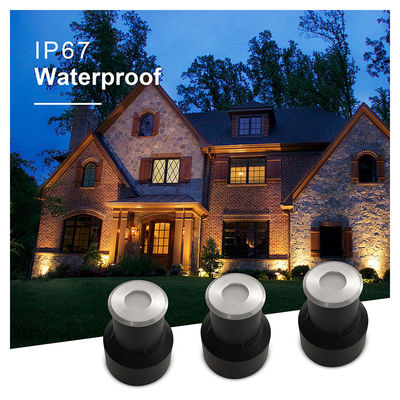 IP67 इनग्राउंड लाइट मिनी दफ़न लाइट्स 12V 24V वार्म व्हाइट DIA45MM फ्रॉस्टेड ग्लास बिना लेंस