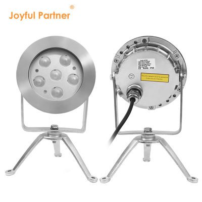 आरजीबीडब्ल्यू एलईडी अंडरवाटर स्पॉट लाइट स्टेनलेस स्टील 316 डीएमएक्स 512 कंट्रोल 12 वी 24 वोल्टेज मल्टी कलर चेंज