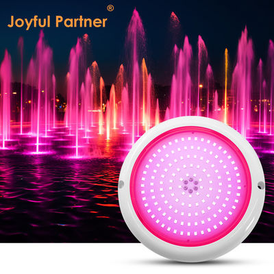 PAR56 एलईडी पूल लाइट RGB AC12V IP68 राल भरा ABS+PC सामग्री DIA152*26mm बीम कोण 120 डिग्री