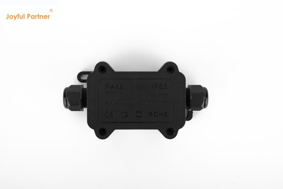 गुणवत्ता  Black IP68 Quick Connector 24A 450VAC Waterproof Junction Box 2 Pin फैक्टरी