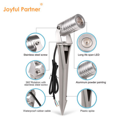एलईडी स्पाइक 1w 2w 3w आउटडोर गार्डन स्पॉटलाइट यार्ड लैंडस्केप लाइट पेड़ घास के लिए