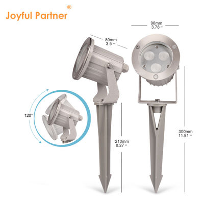 आउटडोर लैंडस्केप पथवे एलईडी गार्डन स्पॉट लाइट स्टेनलेस स्टील वाटरप्रूफ IP65
