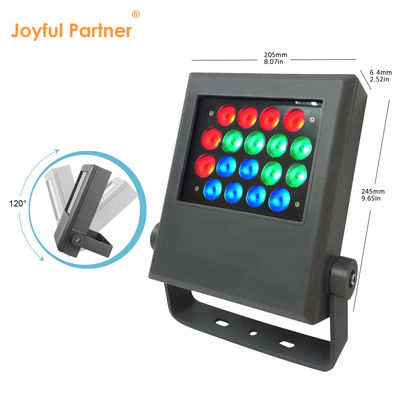 उच्च ल्यूमेन जलरोधक IP65 आँगन उद्यान स्पाइक प्रोजेक्ट फ्लडलाइट 18W लैंप