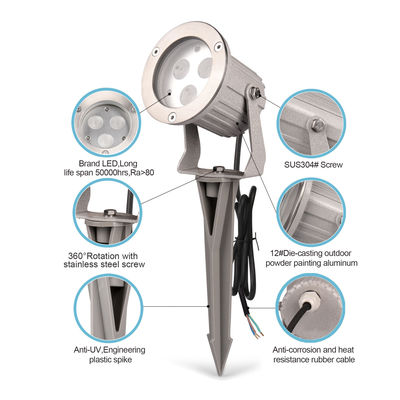 आरजीबी रंगीन परिदृश्य आउटडोर पेड़ स्पॉट लाइट्स जलरोधक 9W उद्यान एलईडी फ्लडलाइट