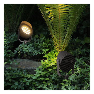 DMX512 रंगीन आउटडोर एलईडी पेड़ प्रकाश 12W 24W 36W IP65 आरजीबी स्पाइक लाइट्स