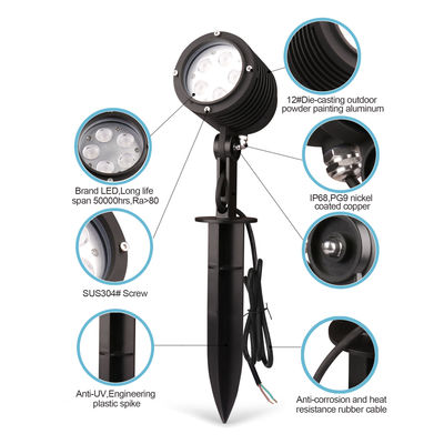 24 वीडीसी आउटडोर एलईडी गार्डन स्पॉट लाइट 5W 10W 15W कम वोल्टेज एलईडी स्पॉट लाइट्स