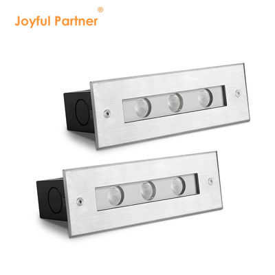 दफनित रिसेस्ड वाटरप्रूफ भूमिगत प्रकाश DC24V 3X1W एलईडी एकल रंग CREE/OSRAM एलईडी