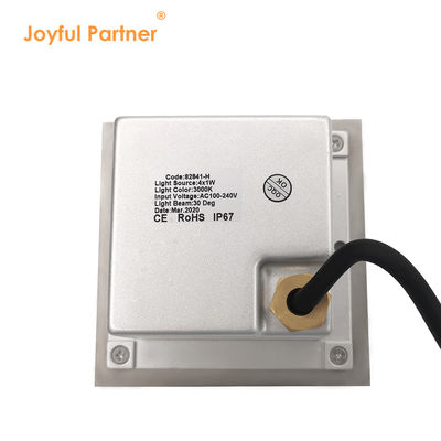 स्क्वायर एलईडी इनग्राउंड लाइट मूल CREE/OSRAM एलईडी 4W 8W IP67 CE RoHS For Landscape Pathway