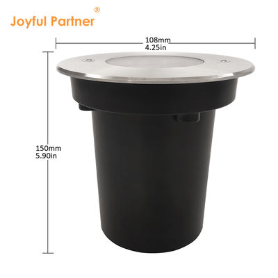 इनग्राउंड एलईडी आउटडोर लाइट DIA108MM 3000k गर्म सफेद इनग्राउंड IP67 रेटेड