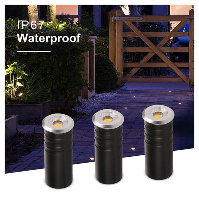मिनी IP67 1W CREE XPE एलईडी एकल रंग इनग्राउंड लाइट आउटडोर दफन दीपक सीढ़ी कदम प्रकाश
