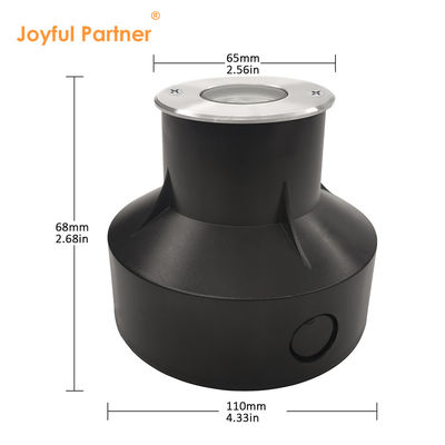 1W 3000k गर्म सफेद एलईडी भूमिगत प्रकाश जमीन में दफन IP67 रिसेस्ड प्रकाश व्यवस्था