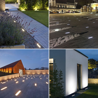 अंतर्निहित एलईडी भूमिगत प्रकाश 2700k - 6500k IP67 रैखिक दीवार धुलाई प्रकाश