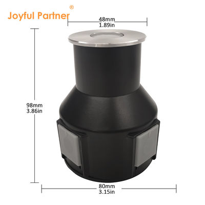 3W IP67 रिसेस्ड गोल डेक लाइट 316 स्टेनलेस स्टील फ्रंट कवर DIA55MM DC24V