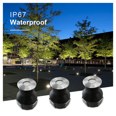 3W IP67 Recessed Round Deck Light 316 स्टेनलेस स्टील एलईडी भूमिगत दीपक