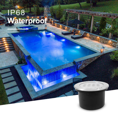 316 स्टेनलेस स्टील आरजीबीडब्ल्यू अंडरवाटर लाइट 4 इन 1 40W डीसी 24 वी एलईडी स्विमिंग पूल लाइट्स