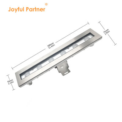 एलईडी अंडरवाटर स्पॉट लाइट IP68 6W 12W RGB3 इन 1 290MM लंबाई माउंटिंग सपोर्ट के साथ