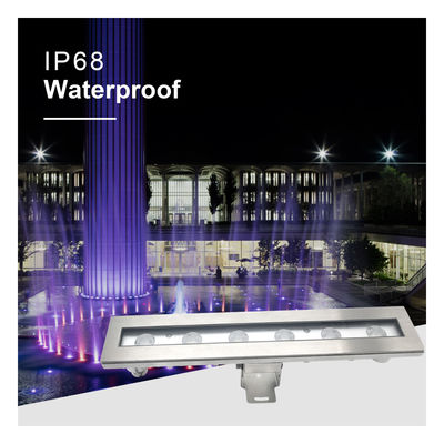 एलईडी अंडरवाटर स्पॉट लाइट IP68 6W 12W RGB3 इन 1 290MM लंबाई माउंटिंग सपोर्ट के साथ