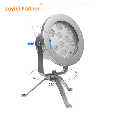 आरजीबीडब्ल्यू वाटर एलईडी स्पॉट लाइट्स डीएमएक्स कंट्रोल स्टेनलेस स्टील 304 यूरोपीय तटीय पूल के लिए