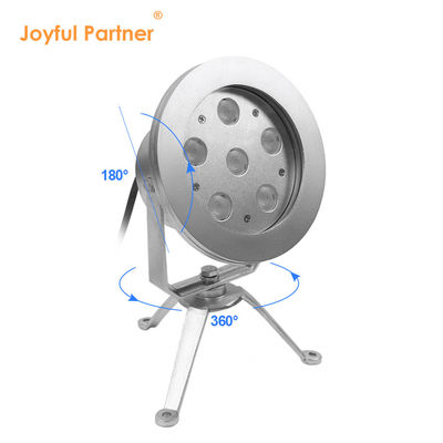 एलईडी फव्वारा दीपक 6*2W आरजीबी डीएमएक्स स्टेनलेस स्टील316 शरीर DC12V/24V IP68 स्विमिंग पूल के लिए