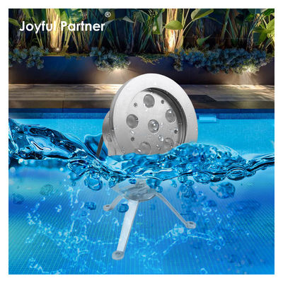 एलईडी फव्वारा दीपक 6*2W आरजीबी डीएमएक्स स्टेनलेस स्टील316 शरीर DC12V/24V IP68 स्विमिंग पूल के लिए