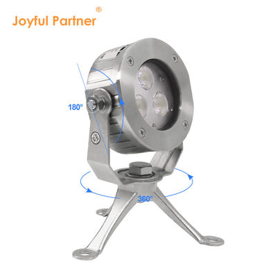 उच्च गुणवत्ता DC24V नियंत्रण 304 स्टेनलेस स्टील DMX512 RGBW IP68 12w एलईडी पानी के नीचे प्रकाश