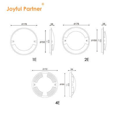 आउटडोर एलईडी वॉकओवर लाइट्स आईपी67 व्यास 70 मिमी 3W सतह घुड़सवार दीपक दो साल की वारंटी के साथ रिसेस्ड एलईडी लाइट्स