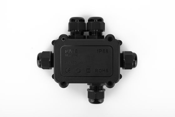 IP68 आउटडोर नायलॉन केबल इलेक्ट्रिकल वाटरप्रूफ जंक्शन बॉक्स 2/3/4/5/6वे कनेक्टर प्लास्टिक बॉक्स