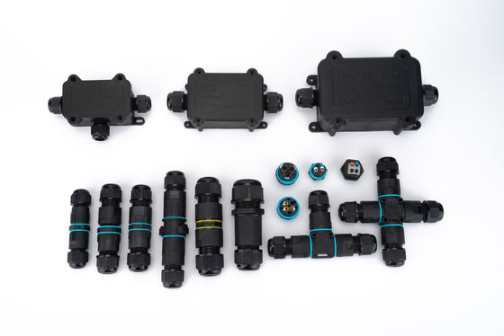 IP68 आउटडोर नायलॉन केबल इलेक्ट्रिकल वाटरप्रूफ जंक्शन बॉक्स 2/3/4/5/6वे कनेक्टर प्लास्टिक बॉक्स