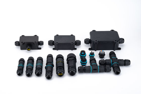 वाटरप्रूफ आउटडोर IP68 त्वरित कनेक्टर 4 तरीके विद्युत केबल कनेक्टर स्थापित करने में आसान