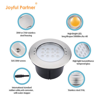 पनडुब्बी पूल लाइट्स फैक्टरी प्रत्यक्ष IP68 316 स्टेनलेस स्टील रिसेस्ड 20W/40W