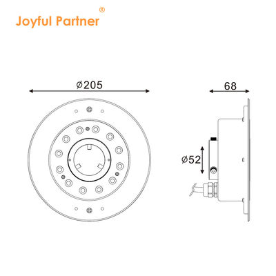 पानी के नीचे एलईडी फव्वारा प्रकाश IP68 12W 24W 36W गर्म सफेद RGB RGBW4in1 स्टेनलेस स्टील 316L डीसी 24V