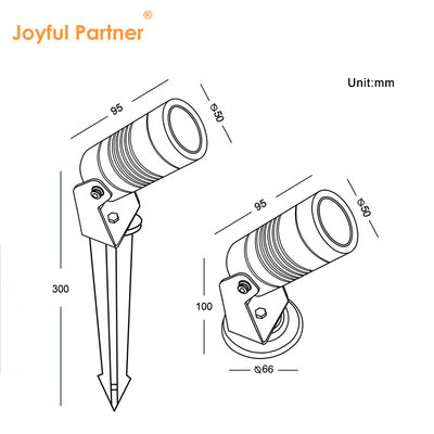12V 24V IP65 एल्यूमीनियम 6W 3000k एलईडी स्पाइक गार्डन लाइट आउटडोर लैंडस्केप स्पॉट लॉन लाइट