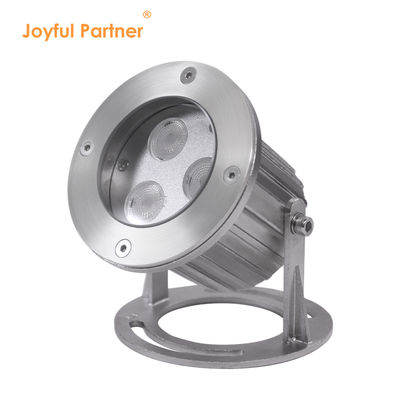 एलईडी अंडर वाटर लाइट्स IP68 स्टेनलेस स्टील 316 3x2W तालाब के लिए माउंटिंग बेस के साथ