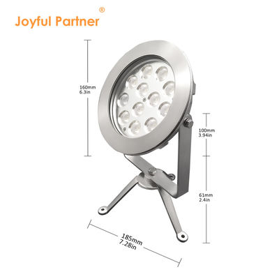 2024 नवीनतम 12x4W RGBW 3in1 48W DMX नियंत्रण स्टेनलेस स्टील IP68 12V डुबकी एलईडी रोशनी