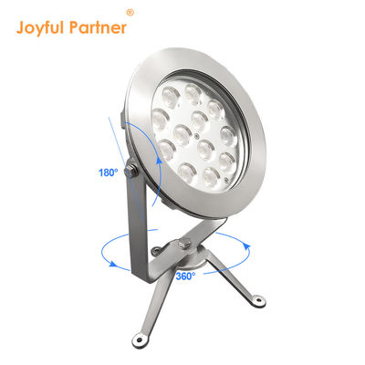 2024 नवीनतम 12x4W RGBW 3in1 48W DMX नियंत्रण स्टेनलेस स्टील IP68 12V डुबकी एलईडी रोशनी