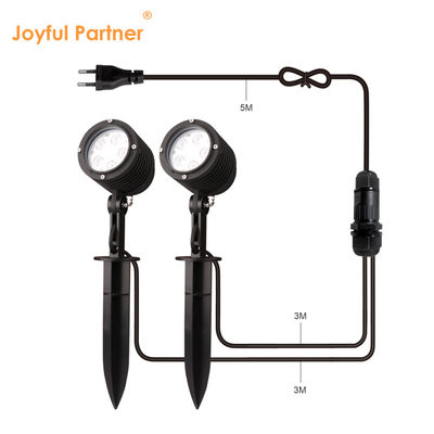 5W आउटडोर पाउडर कोटिंग हाउसिंग एलईडी एकल रंग प्लास्टिक स्पाइक डीसी 24 वी उद्यान परिदृश्य झाड़ियों के लिए स्पॉटलाइट