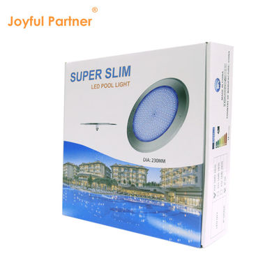 एलईडी पानी के नीचे स्विमिंग पूल प्रकाश IP68 सुपर पतला 7.5 मिमी AC12V 316 स्टेनलेस स्टील RGBW रिमोट के साथ SMD