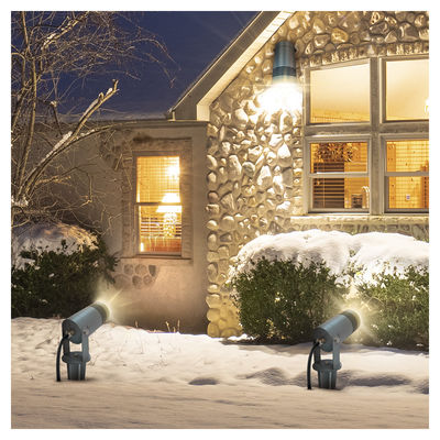 उच्च चमक 1000LM 3500K गर्म सफेद 10W एलईडी IP65 जलरोधक स्पॉटलाइट उद्यान पेड़ के लिए बाहरी रोशनी