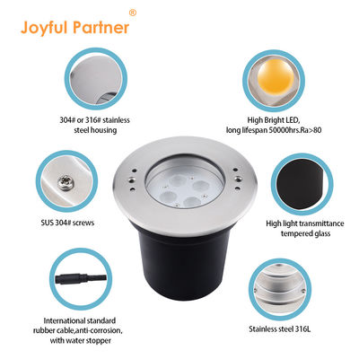स्विमिंग पूल के लिए एलईडी अंडरवाटर पूल लाइट्स 4W 8W 12W 24VDC IP68 वाटरप्रूफ स्टेनलेस स्टील 316 आरजीबी 3in1