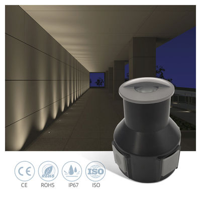 भूमिगत दफन रोशनी 3W जलरोधक 24V गर्म सफेद आउटडोर परिदृश्य के लिए