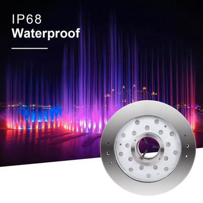 आनंददायक साथी 6W 9W 12W 18W 24V DMX नियंत्रण स्टेनलेस स्टील IP68 पानी के नीचे आरजीबी फव्वारा रोशनी