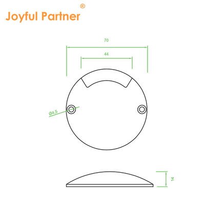 1W एलईडी रिसेस्ड सीढ़ी लाइट ब्लैक कवर एल्यूमीनियम IP67 SMD 2835 सीढ़ियों के लिए लफ्ट हॉलवे