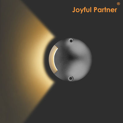 साइड इमिटिंग रिसेस्ड इनग्राउंड लाइट राउंड लो वोल्टेज डीसी 24V 3000K IP67 कोल्ड व्हाइट एल्यूमीनियम हाउसिंग