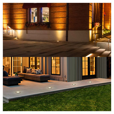 उद्यान भूमिगत प्रकाश IP65 जलरोधक एल्यूमीनियम AC100-240V COB एलईडी 6W माउंटिंग बॉक्स के साथ