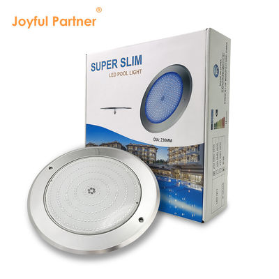 एलईडी पूल लाइट अल्ट्रा स्लिम राल भरा हुआ DIA230mm AC/DC 12v पीसी पारदर्शी कवर समर्थन अनुकूलन