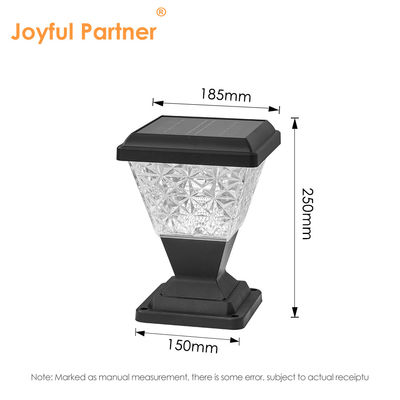 आउटडोर सौर स्तंभ हेड लाइट IP65 वाटरप्रूफ 2835 SMD एलईडी 150lm/w एंटी यूवी पीसी हाउसिंग
