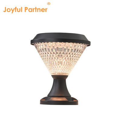 सौर बोलार्ड लाइट्स एबीएस सामग्री पॉलीक्रिस्टलाइन स्लोअर पैनल Epistar SMD DIA245mm IP65 एपीपी नियंत्रित जलरोधक